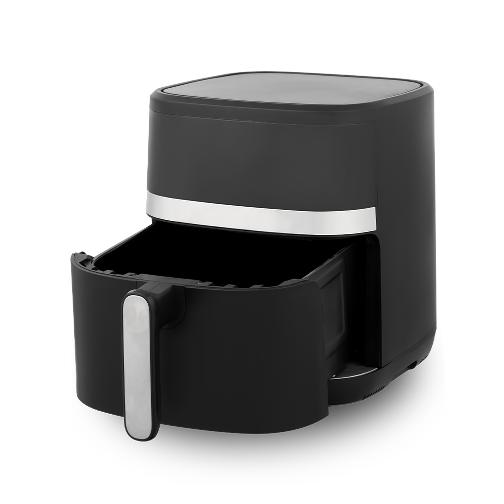 Friggitrice ad aria touch digitale completamente nera