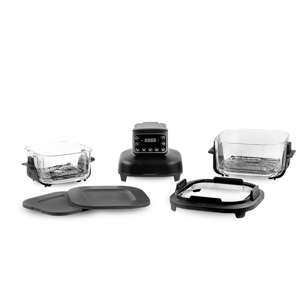 Friggitrice ad aria minimalista con pulsante